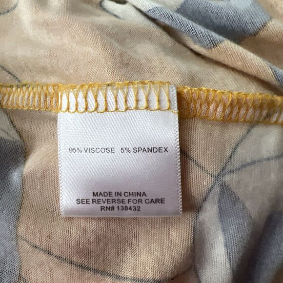 ModCloth Tank Top Women Small Yellow Blue Floral Print Soft Stretch Relaxed - Picture 6 of 13